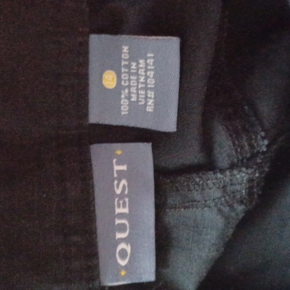 QUEST Women’s Navy Cargo Capri Hiking Pants Drawstring Leg and Waist, Size 14 - Picture 6 of 6